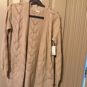 SO Women's Beige Cardigan Sweater